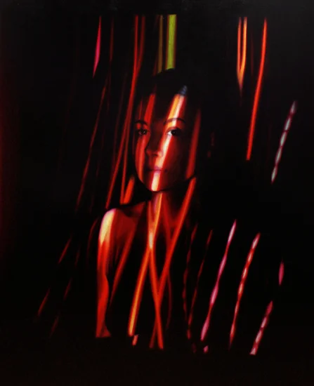 Refraction of Image II - Oil on canvas 130x105 cm, 2014