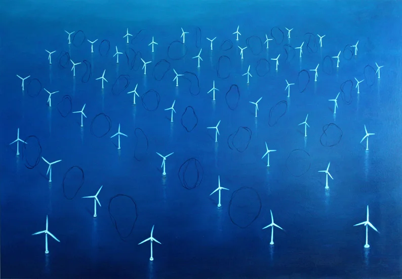 At Sea - oil on canvas 100x145 cm, 2016