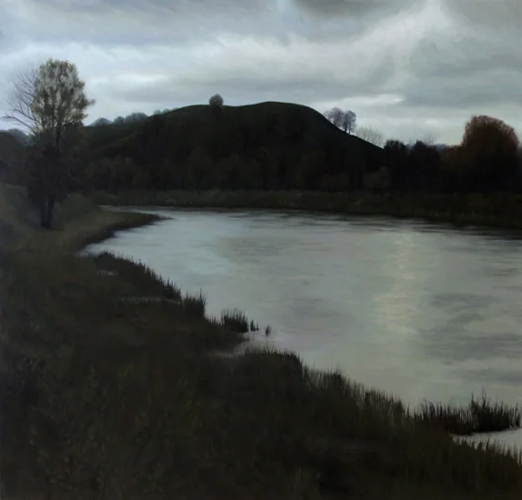 To start from the beginning - oil on canvas, 140 x 146 cm, 2017