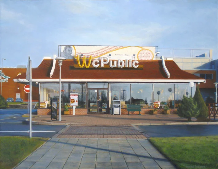 WC Public - oil on canvas 100x130 cm, 2009-2010