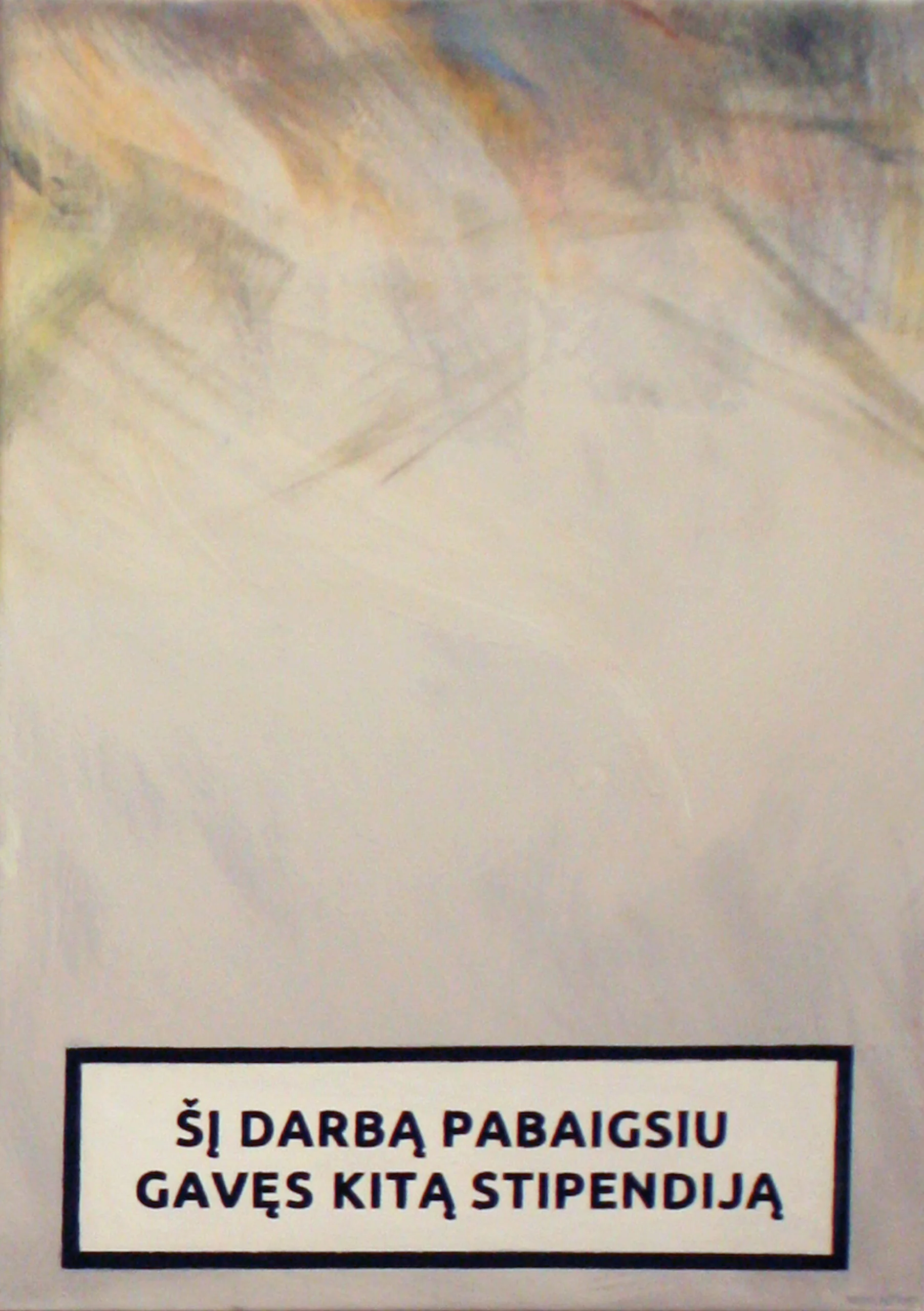 Warnings Nr.2 - oil on canvas 50x70 cm, 2021